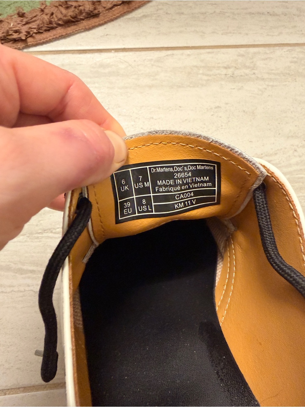 Dr. Martens White Leather Oxfords - Picture 4 of 5